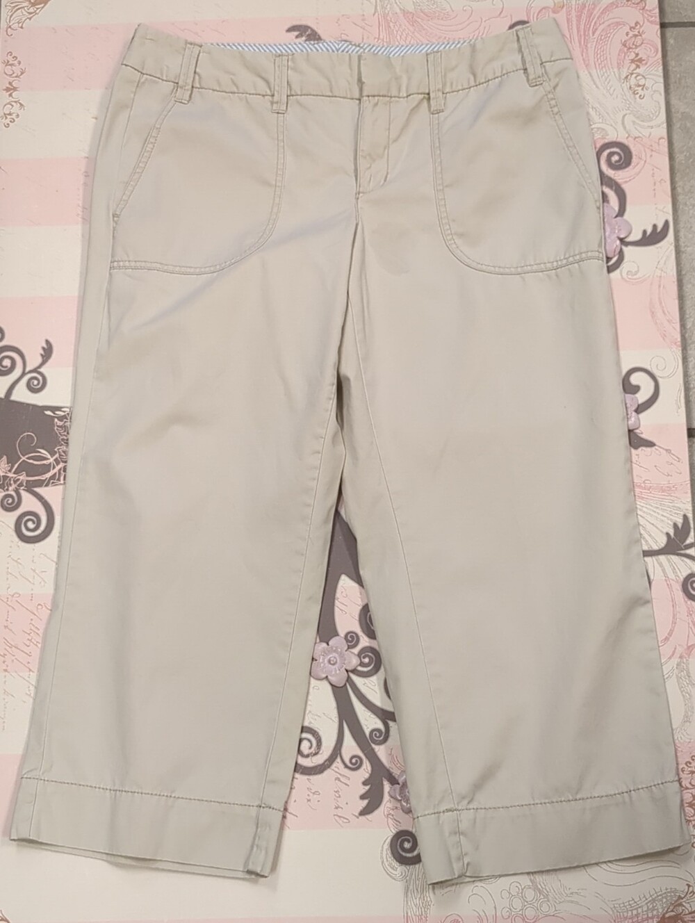 Tommy Hilfiger Light Beige Cropped Pants